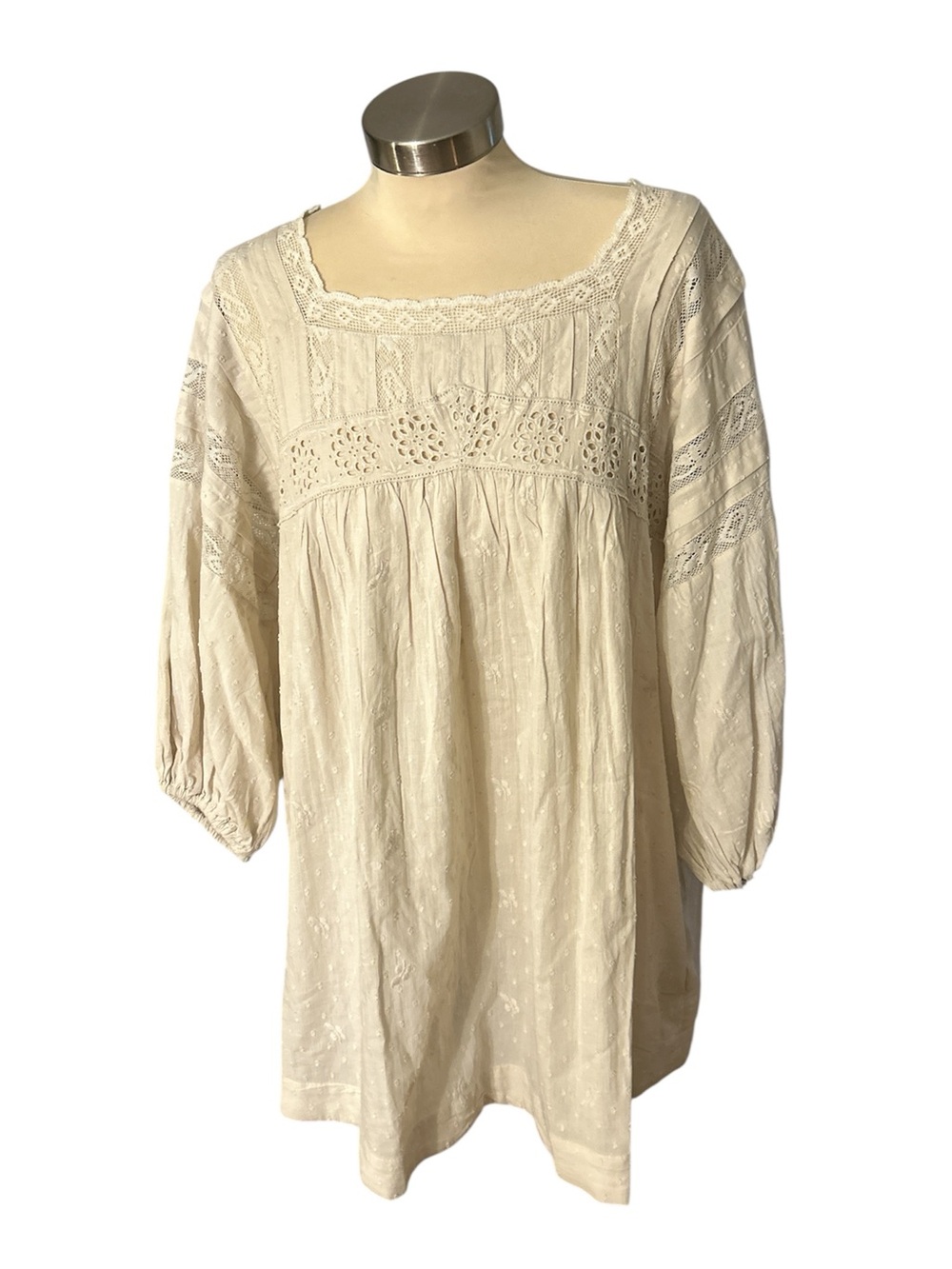 Free People Azalea Lace Tunic in Ivory - Picture 2 of 6